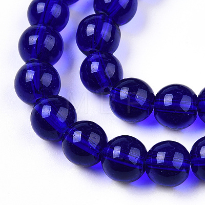 Transparent Glass Beads Strands X-GLAA-T032-T8mm-15-1