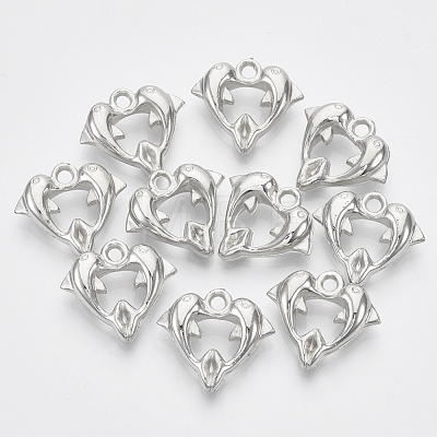 Plating ABS Plastic Pendants KY-N007-11B-1