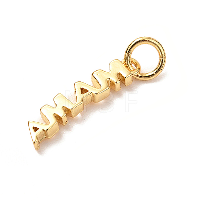Mother's Day Brass Pendants KK-G399-25-1