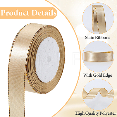 Gold Edged Polyester Ribbon OCOR-WH20018-12B-05-1