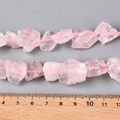 Natural Rose Quartz Beads Strands G-R421-17-1