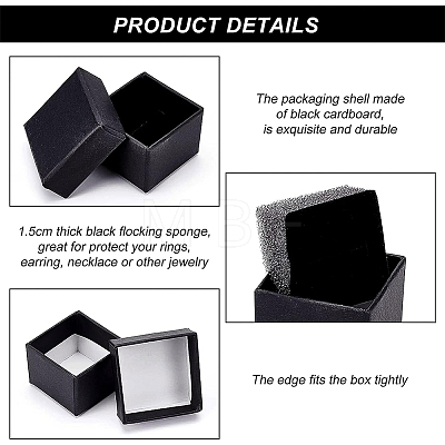 Kraft Paper Cardboard Jewelry Boxes CBOX-BC0001-13A-1