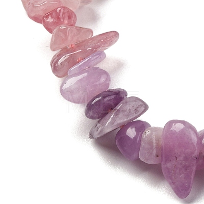 Natural Rose Quartz & Madagascar Rose Quartz & Amethyst Beads Strands G-L610-A08-B01-1