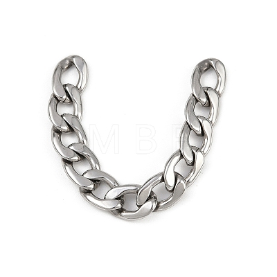 Tarnish Resistant Men's Jewelry Making 304 Stainless Steel Cuban Link Chains CHS-A003M-1.8NK-1
