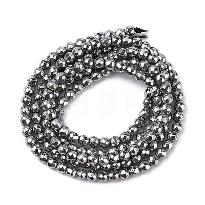 Non-Magnetic Synthetic Hematite Beads Strands G-G093-2mm-1