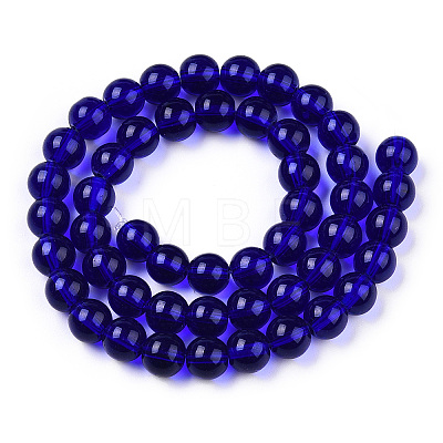 Transparent Glass Beads Strands X-GLAA-T032-T6mm-15-1