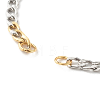 304 Stainless Steel Chain Bracelet Makings AJEW-JB00996-01-1