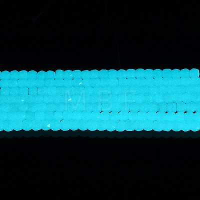 Synthetic Luminous Stone Beads Strands G-C086-01B-01-1