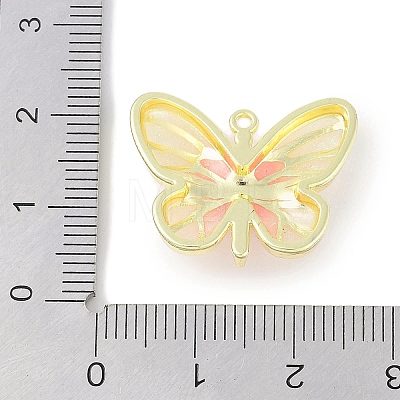 Rack Plating Alloy Enamel Pendants PALLOY-F018-22G-03-1