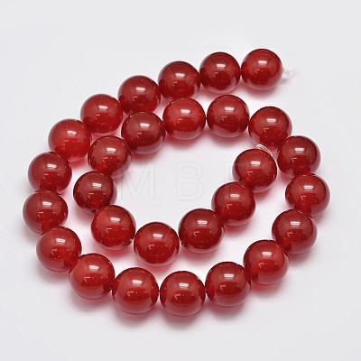 Natural & Dyed Malaysia Jade Bead Strands G-A146-14mm-A02-1