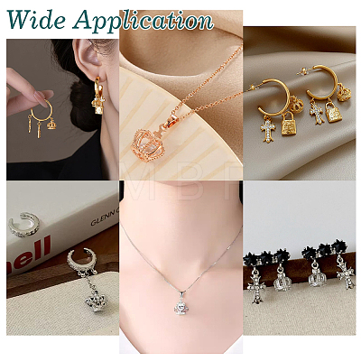 72Pcs 18 Styles Tibetan Style Alloy Pendants FIND-PH0061-87-1