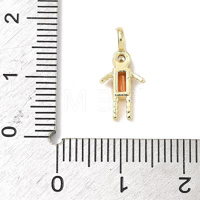 Brass Micro Pave Cubic Zirconia Pendants ZIRC-I356-17G-A05-1