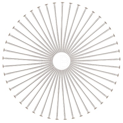 500Pcs Brass Flat Head Pins KK-SC0005-26B-1