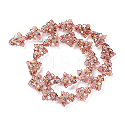 Handmade Bumpy Glass Beads Strands LAMP-F032-08C-1