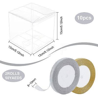 BENECREAT Foldable Transparent PVC Boxes CON-BC0001-95-1