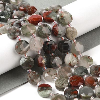 Natural Bloodstone Bead Strands G-C116-A06-01-1