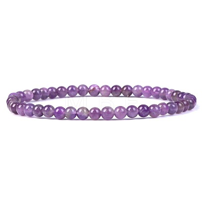 4MM Natural Amethyst Stretch Bracelets RP2095-10-1