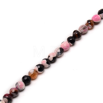 Natural Dyed Agate Bead Strands G-WH0008-23D-1