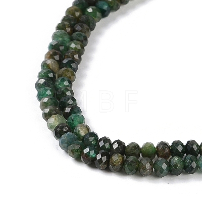 Natural Fuchsite Beads Strands G-G139-B13-01-1