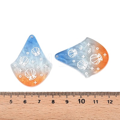 Printed Acrylic Pendants OACR-T028-02B-1