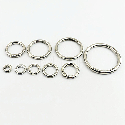 Alloy Spring Gate Rings X-PURS-PW0001-414E-P-1