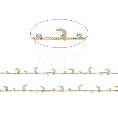 Handmade Brass Curb Chains CHC-I036-66G-1