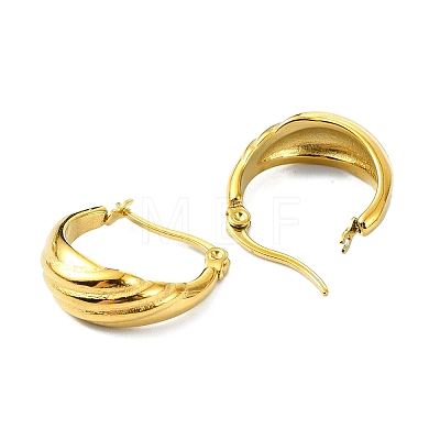 304 Stainless Steel Hoop Earrings EJEW-K271-02B-G-1