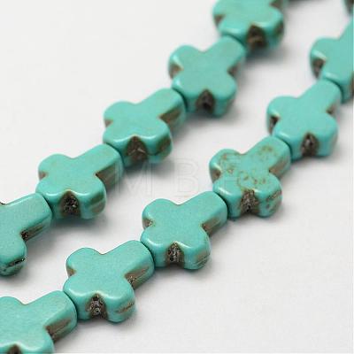 Synthetic Howlite Bead Strands G-P228-25-1