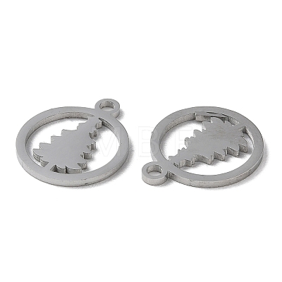304 Stainless Steel Charms STAS-F300-02P-1