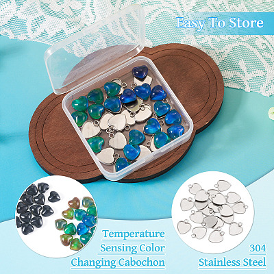 20Pcs 304 Stainless Steel Pendant Cabochon Settings for Fashion Jewelry STAS-TA0006-23-1