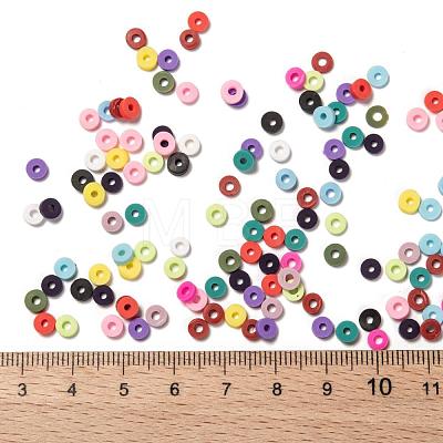 15 Colors Handmade Polymer Clay Beads CLAY-JP0001-04-4mm-1