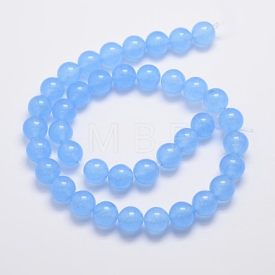 Natural & Dyed Malaysia Jade Bead Strands G-A146-10mm-A20-1