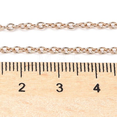 304 Stainless Steel Cable Chains Necklace Making X-STAS-P045-01RG-1