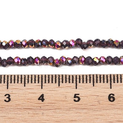 Electroplate Glass Beads Stradns EGLA-H114-02A-04-1