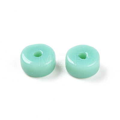 Opaque Solid Color Glass Beads GLAA-N007-6x3mm-A04-1