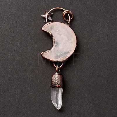 Natural Quartz Crystal Big Pendants G-M383-25D-1