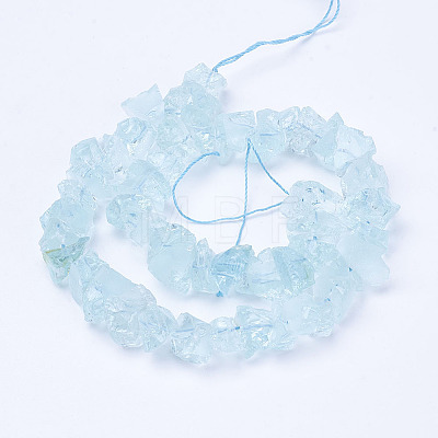 Synthetic Aquamarine Bead Strands G-P254-A01-1