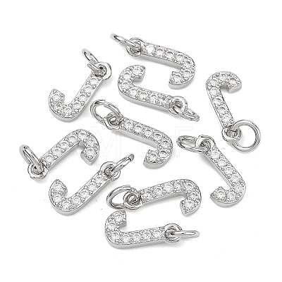 SHEGRACE Brass Micro Pave Clear Cubic Zirconia Pendants XGRQ29596-394P-J-1