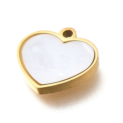 304 Stainless Steel Heart Charms STAS-Q348-07C-G-1