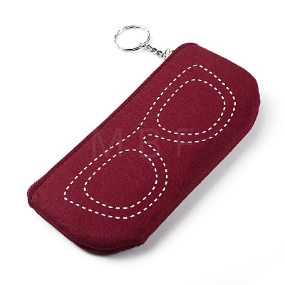 Felt Glasses Case AJEW-WH0323-82C-1