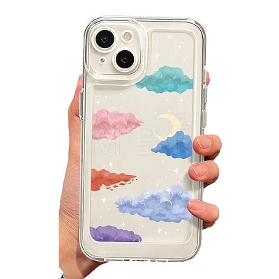 Colorful Clouds TPU Plastic Mobile Phone Cover PW-WGA90A0-17-1