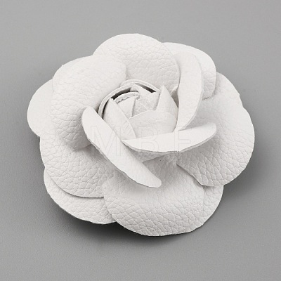 PU Leather Artificial Flower Ornament Accesories FIND-WH0060-85A-1