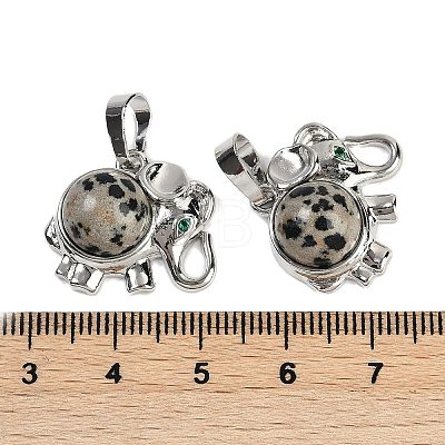 Natural Dalmatian Jasper Pendants G-I374-A-P18-1