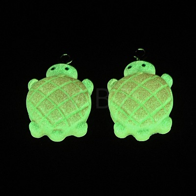 Gradient Color & Luminous Opaque Resin Pendants RESI-S011-01E-1