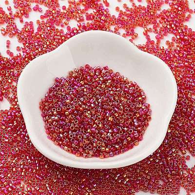 Transparent Colours Glass Seed Beads SEED-S042-14B-02-1