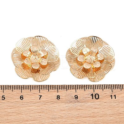 Brass Filigree Cabochons KK-CBACEE9-02D-KCG-1