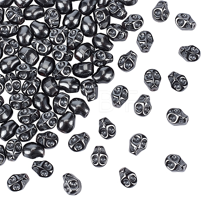Electroplated Non-magnetic Hematite Beads Strands G-WH0018-064-1