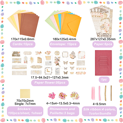 DIY Teachers' Day Theme Envelope & Card Kids Craft Kits AJEW-WH0415-62C-1