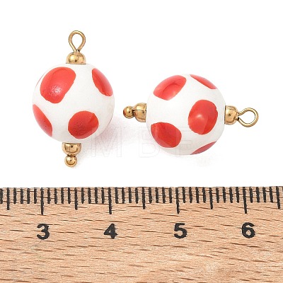 Handmade Porcelain Pendants STAS-Q119-30G-01-1