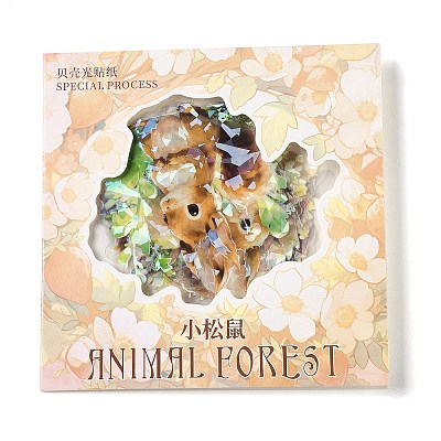 Animal Waterproof PET Stickers Set DIY-G118-03C-1